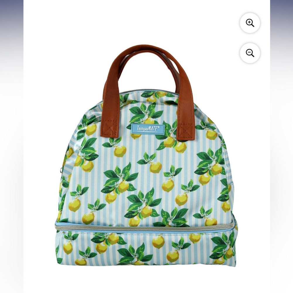 TempaMate Thermal lemon print  lunch tote